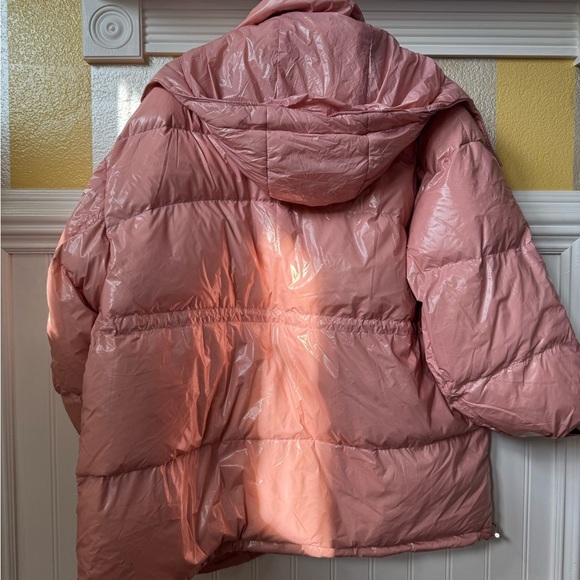 Shiny Pink Puffer Jacket - Picture 4 of 7